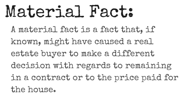 definition of material fact in real estate