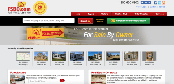 picture of fsbo.com webpage