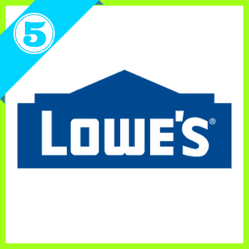 picture of our #5 choice lowes