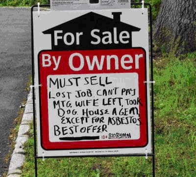 picture of motivated seller sign