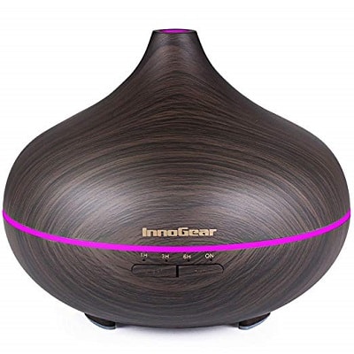 picture of InnoGear 500ml Aromatherapy Essential Oil Wood Grain Aroma Diffuser