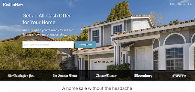picture of redfin now website