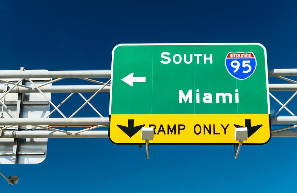 picture of I95 South towards Miami