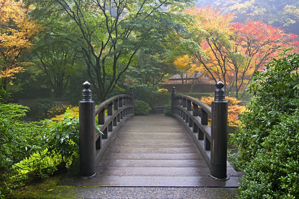 picture of the japenese garden in southwest hills portland