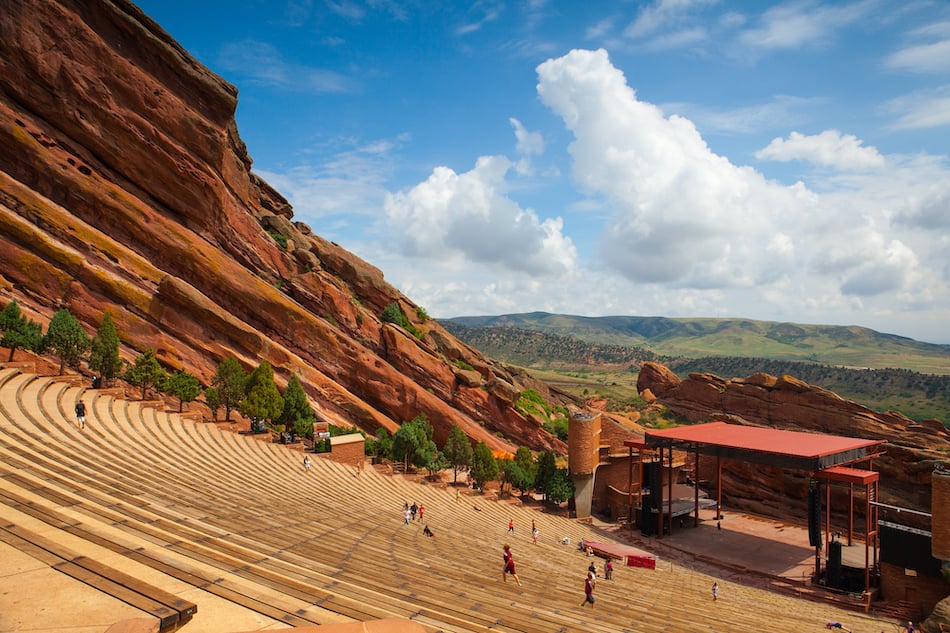 picture of Famous Red Rocks Amphitheater in Morrison CO