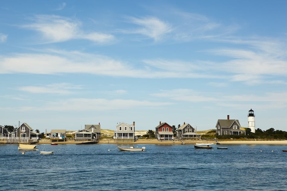 Houses by the sea, near hyannis port, massachusetts