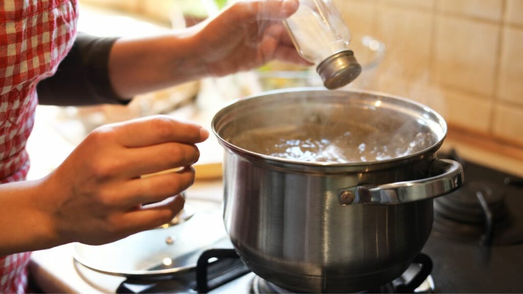 Adding salt to water makes it boil faster